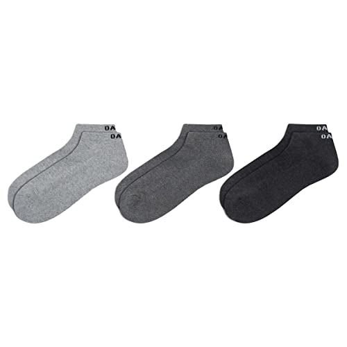 Oakley Men's Sport Socks Large New Granite Hthr 3 Pcs - Lightweight Performance