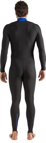 Adult Full Wetsuit for Water Sports - Large Black Blue UV Protection