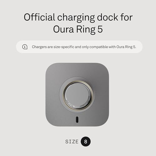 Oura Ring 5 Charging Dock - Size 8 Official USB-C Charger