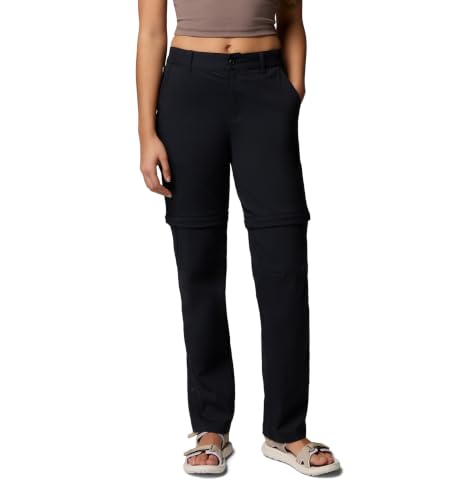 Columbia Women's Leslie Falls Convertible Hiking Pants - 6 Long Black