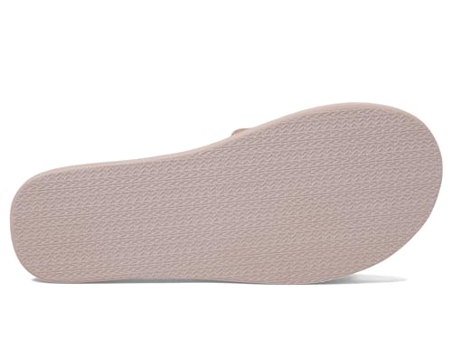 Michael Kors Women's Glitter Rose Gold MK Charm Slide Sandal - 8