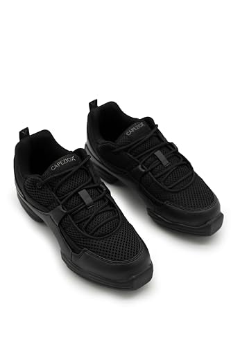 Capezio Fierce Dansneaker Black 4.5 Women's Dance Shoe with Flex Points