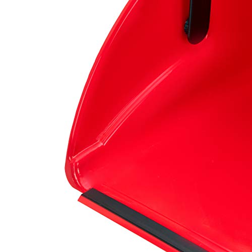 6-Pack Indoor Outdoor Lobby Dustpan Set - Durable Crack-Resistant Plastic