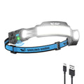 Headlamp Camping Light with Dual Spotlight & Floodlight - Rechargeable 2400mAh, 1 Pack