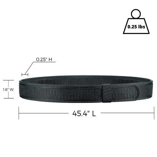 Bianchi PatrolTek Nylon Liner Belt, 34" 40", Black 31328, S&W N-Frame 6-61/2IN REV