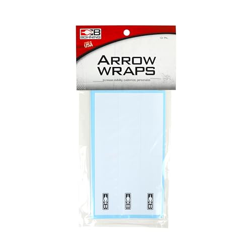 Bohning Solid Arrow Wraps 5.5 Inch X-Small White Archery Accessories