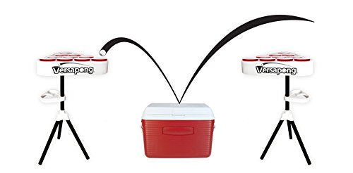 Portable Beer Pong Table with Carry Case & Balls - Versatile Tailgate Game