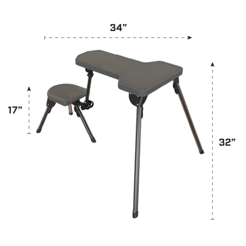 Caldwell Stable Table Lite Shooting Bench, Collapsible Weatherproof Frame