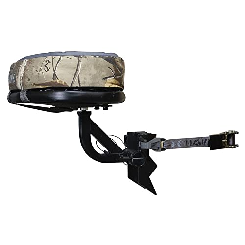 Hawk Sport Hunting Tree Seat with 360° Swivel & Memory Foam Cushion - Black