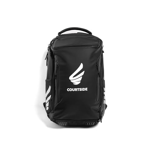 Courtside Pickleball Backpack with Fold-Out Seat and Water Bottle Pockets