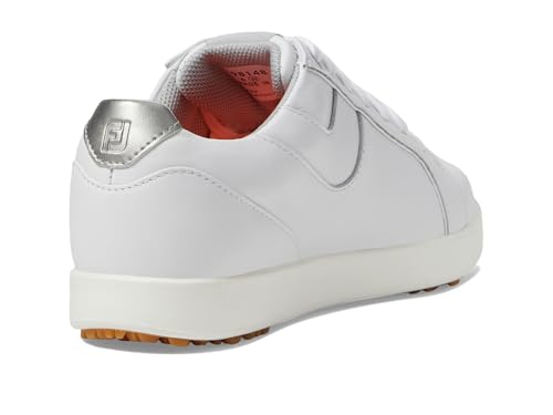 FootJoy Ladies Golf Spikeless Links Shoes - White/Bone, Size 8.5