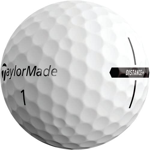 TaylorMade Golf Distance+ Balls - Enhanced Distance & Performance | 12-Pack White Golf Balls