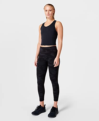Sweaty Betty Women's Power 7/8 Workout Leggings with Side Pockets - Large Black Nubuck