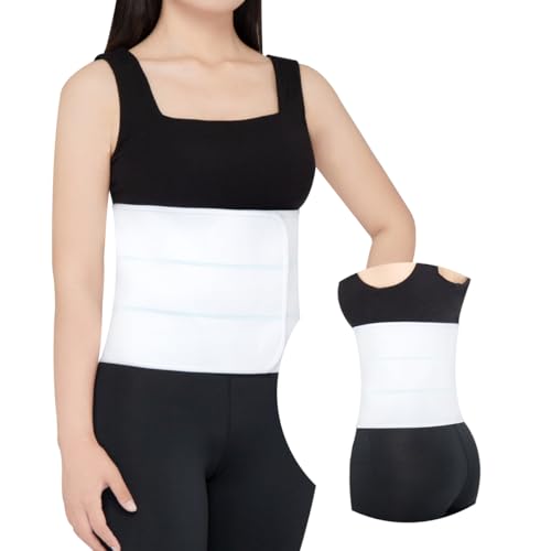 Pauline Abdominal Binder Post Surgery Support Belt - White / M / 30-45 Inches