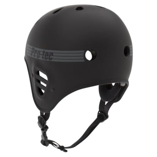 Black Matte Pro-Tec Full Cut Certified Skateboard Helmet for BMX & Biking - Medium