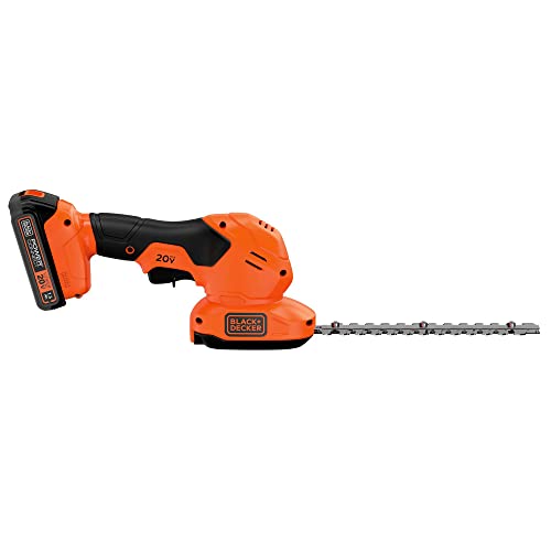 BLACK+DECKER 20V MAX Cordless Shear Shrubber Kit, Lightweight Hedge Trimmer