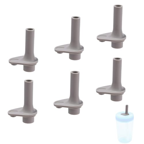 Gray Silicone Replacement Bite Valves for Zak Water Bottles - 6 Pack