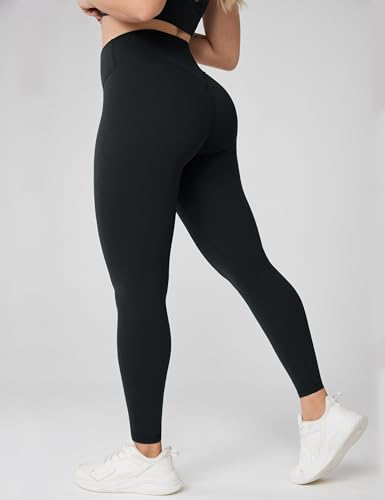 UNISSU Hugcurve No Front Seam Leggings - Medium Black 25"