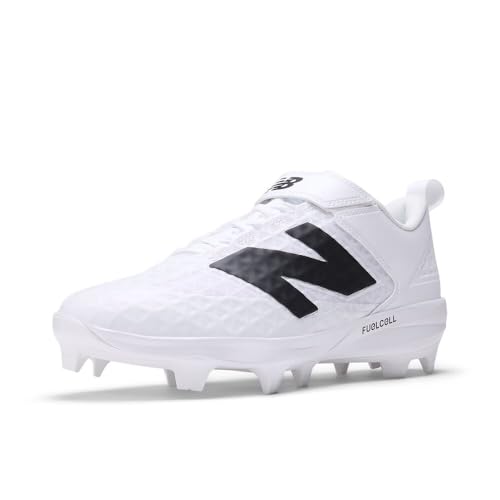 New Balance FuelCell 4040 V8 Molded Baseball Cleats - White / White, Men's Sports Shoes