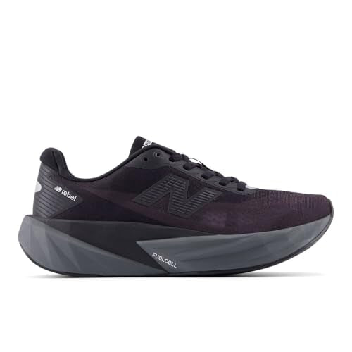 New Balance Women's FuelCell Rebel V5 Running Shoes - Black/Castlerock/Black Cement, Size 11