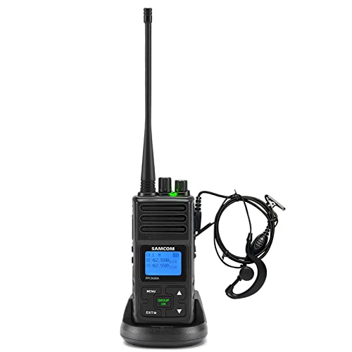 SAMCOM FPCN30A 1 Pack Long Range Two Way Radios with Earpiece & Charger