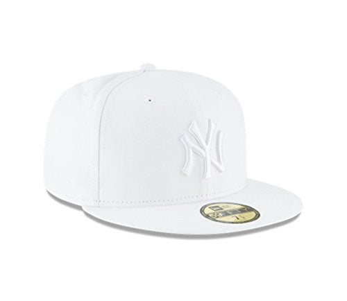 Adult Baseball Cap - New York Yankees 59FIFTY Fitted Hat - White Variation