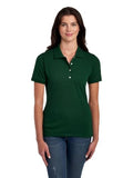 Jerzees Women's Dri Power Cotton Blend Polo Shirt - Short Sleeve, Moisture Wicking, Medium, Forest Green