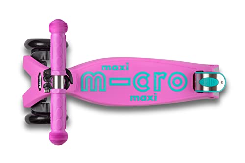 Micro Kickboard Maxi Scooter Lavender for Kids Ages 5-12, 3-Wheel Lean-to-Steer Design