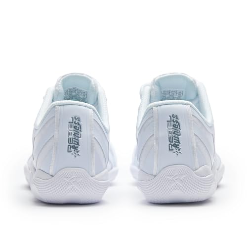 Rebel Athletic Ruthless Cheer Shoe - White 7.5 - Flexible & Supportive