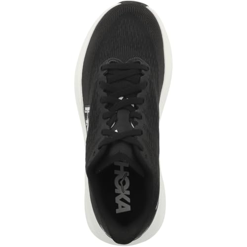 Hoka Women's Mach 7 Running Shoes - Black & White 8