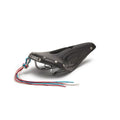 Brooks England B17 Carved Leather Bike Saddle - Black, Handmade Cycling Accessory