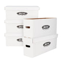 BCW 5 Pack Long Comic Storage Boxes Holds 250-300 Comics Durable Cardboard