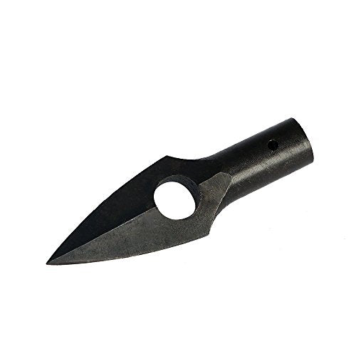 6pcs Iron Archery Arrowheads for Wooden Arrows Black Medieval Hunting Tips