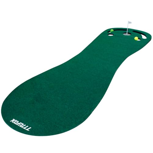 Indoor Outdoor Golf Putting Green Mat Set - Practice and Improve Your Short Game
