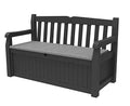 Keter Solana Outdoor Storage Bench Graphite - 70 Gallon Weatherproof Patio Seat