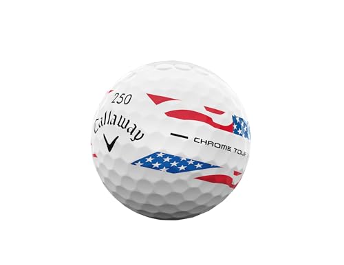 Callaway Chrome Tour X 2026 Golf Balls USA Stripe - One Dozen