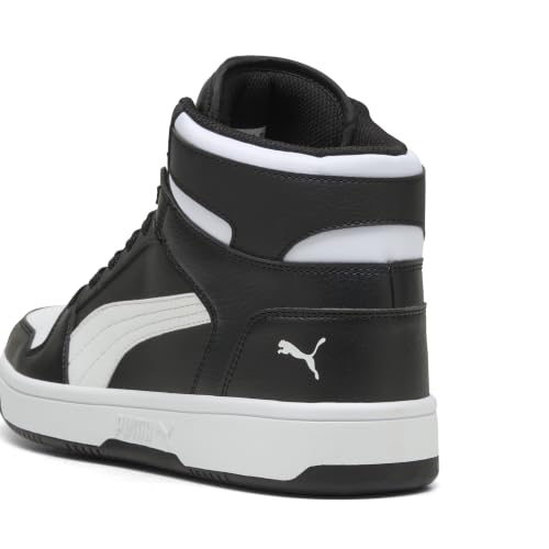PUMA Rebound Layup SL Basketball Sneakers Men Black/White Size 8.5