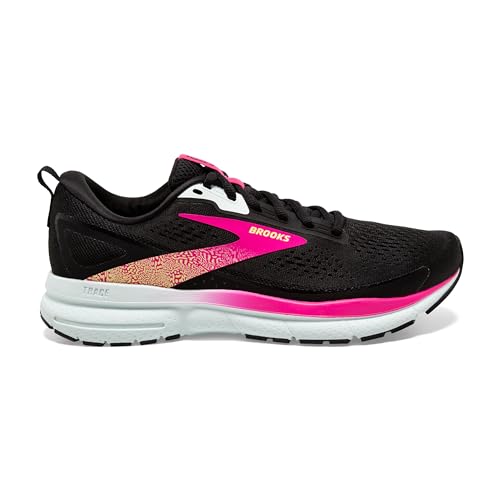 Brooks Women’s Trace 3 Neutral Running Shoes Black Blue Pink Glo Size 6