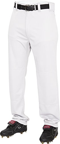 Rawlings Boy's Semi-Relaxed Full-Length Baseball Pants White XL - Solid Colors
