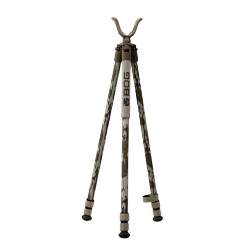 Mossy Oak Bottomland BOG Deadshot Hunting Tripod with Adjustable Height & Universal Shooting Rest