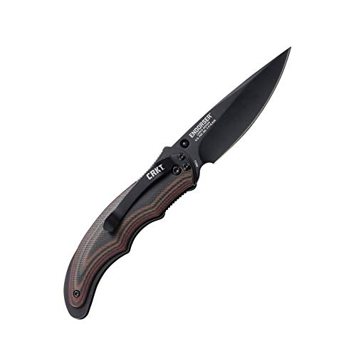 CRKT Endorser Assisted Folding Knife Black 3.18" Blade with Liner Lock