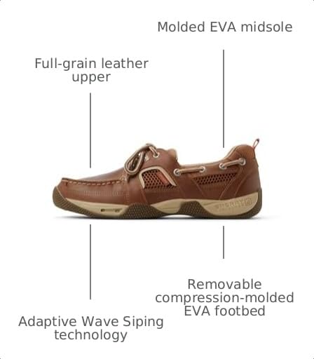 Light Brown Sperry Men's Sea Kite Sport Moc Boat Shoes - 12 US