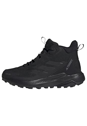 Adidas Women's Terrex Anylander Mid Top Rain.RDY Hiking Sneakers - 7.5 Black/Black/Grey