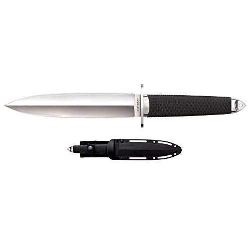 Cold Steel Tai Pan Fixed Blade Knife with VG-10 San Mai Steel & Secure-Ex Sheath - 7.5" Spear Point, Kray-Ex Handle, Tactical Survival Knife