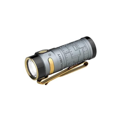 Rechargeable EDC Flashlight 1300 Lumens Compact Metal Clip