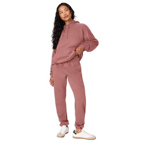 Hanes Men's Sweatpants - Ultimate Cotton Fleece Joggers with Pockets - Medium / Mauve