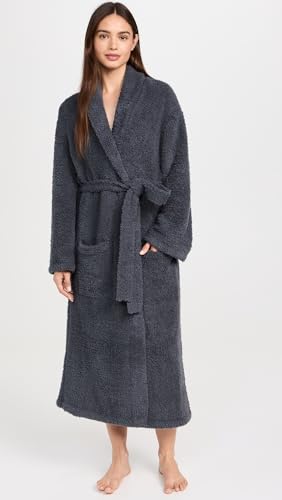 CozyChic Adult Robe - Slate Blue Lounge Wear with Pockets, Unisex