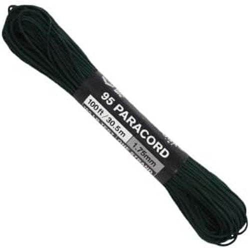 Atwood Paracord - 100' Durable 1 Strand Nylon Core | 180 lbs Strength (Hunter Green)