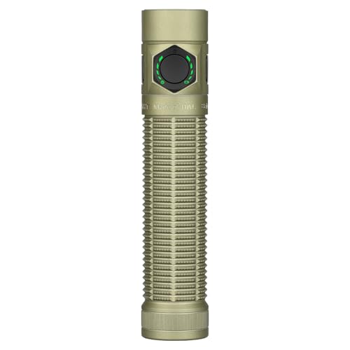 OLIGHT BatonUltra EDC Rechargeable Flashlight - Olive Green, 1800 Lumens, Waterproof