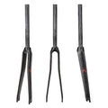 Matte Carbon Fiber Road Bike Fork 700C 28.6mm Rigid Lightweight Bicycle Front Fork